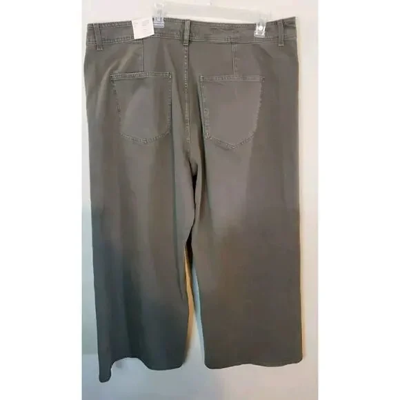 New Women’s High-Rise Sailor Wide Leg Ankle Jeans Universal Thread Y2K Size 20 - Picture 11 of 12